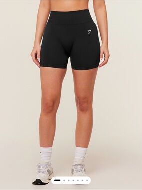 Gymshark Black High-Rise Shorts